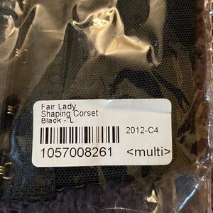 Fair Lady Black Shaping Corset - L